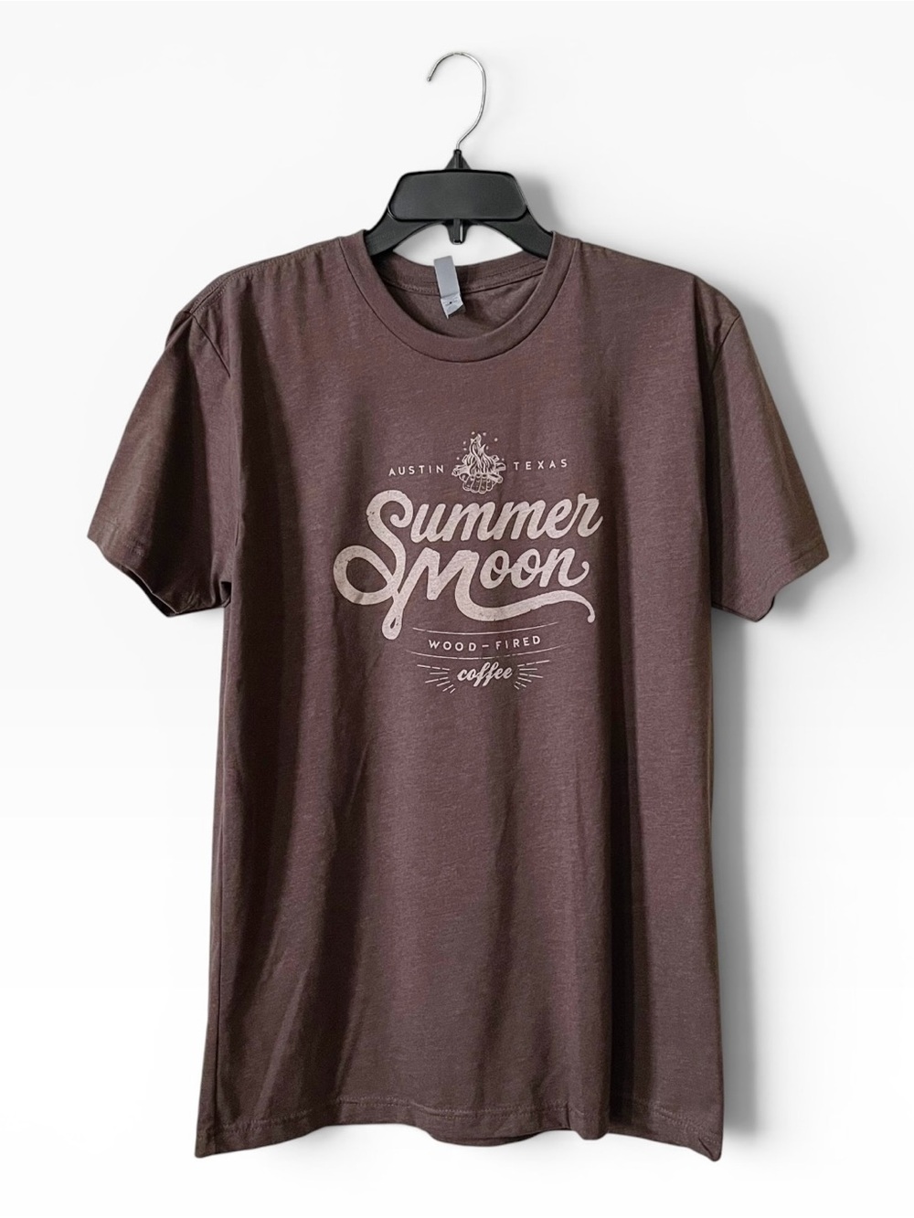 Next Level Summer Moon Austin T-Shirt Mens Size M Brown Cotton Logo Short Sleeve